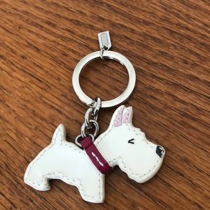 Coach dog key chain